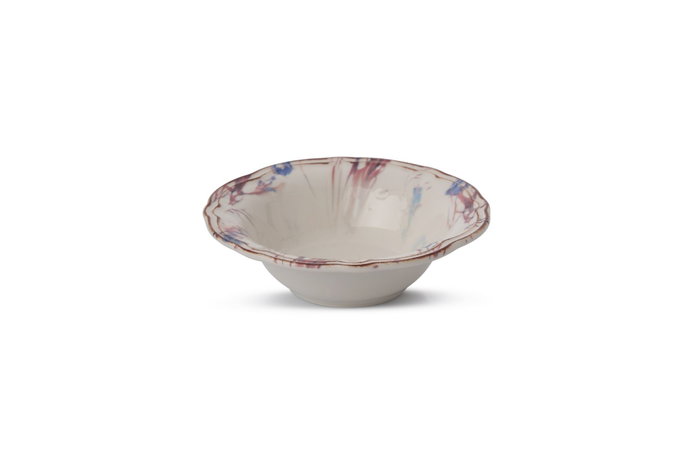 Hermia Blue Rustica Juego de Cena de 24 Piezas en Porcelana Azul Marino y Burdeos Hermia Blue Rustica Juego de Cena de 24 Piezas en Porcelana Azul Marino y Burdeos